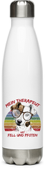 Produktbild von Edelstahlflasche Foxterrier | Cooler Spruch | Therapie durch Hund | Retro