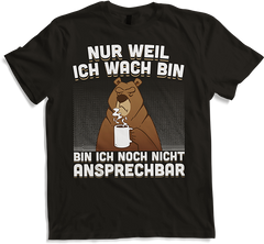 Produktbild von T-Shirt Freche Morgenmuffel Braunbär mit Kaffee Bären Sprüche Bär