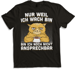 Produktbild von T-Shirt Freche Morgenmuffel Miezekatze mit Kaffee Katzen Sprüche