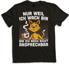 Produktbild von T-Shirt Freche Morgenmuffel Miezekatze mit Kaffee Katzen Sprüche