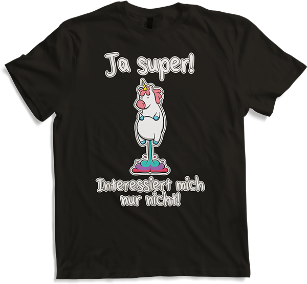 Produktbild von T-Shirt Freches Einhorn Lustiger Cooler Spruch Mädchen & Teenager