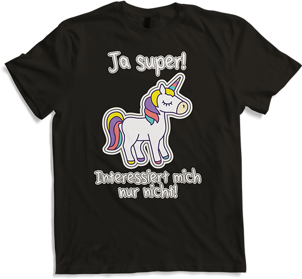 Produktbild von T-Shirt Freches Einhorn Lustiger Cooler Spruch Mädchen & Teenager