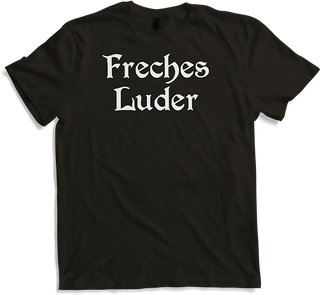 Produktbild von T-Shirt Freches Luder Gothic Dark Wave Batcave Spruch Freche Mädchen