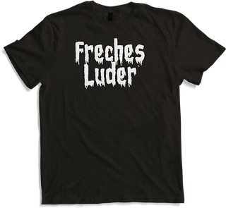 Produktbild von T-Shirt Freches Luder Gothic Dark Wave Batcave Spruch Freche Mädchen
