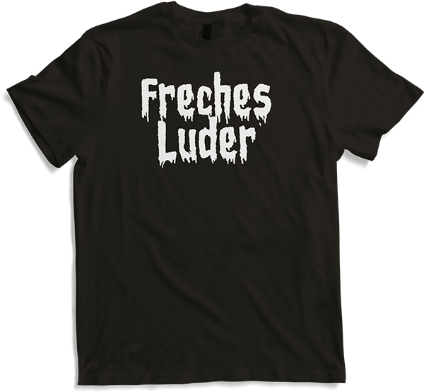 Produktbild von T-Shirt Freches Luder Gothic Dark Wave Batcave Spruch Freche Mädchen