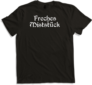 Produktbild von T-Shirt Freches Miststück Gothic Dark Wave Batcave Spruch Mädchen