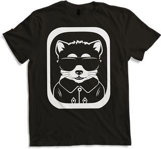 Produktbild von T-Shirt Frettchen trägt Sonnenbrille coole Frettchen