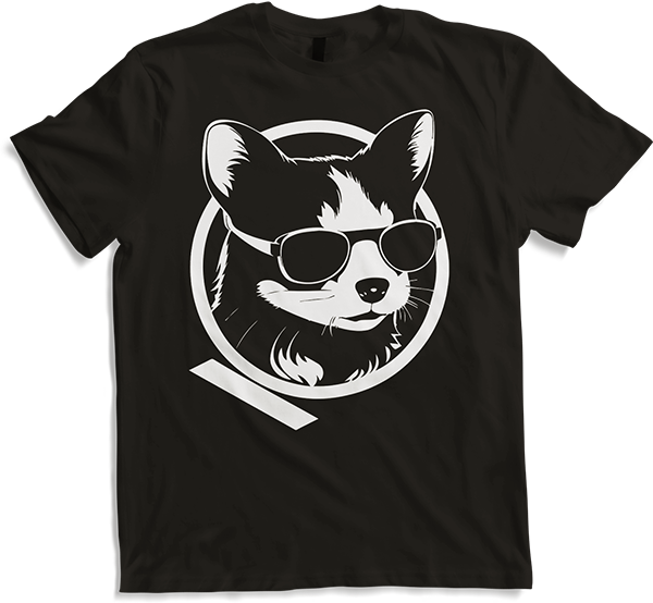 Produktbild von T-Shirt Frettchen trägt Sonnenbrille coole Frettchen