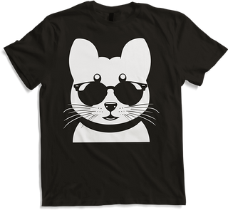 Produktbild von T-Shirt Frettchen trägt Sonnenbrille coole Frettchen