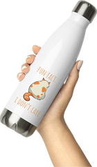 Produktbild von Thermosflasche von Hand gehalten Fun Tatsache: I don't care | Funny Cat Spruch | Nay-Sayers