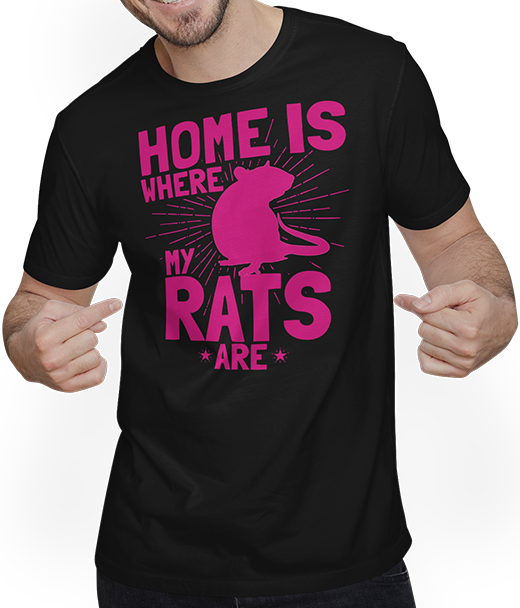 Produktbild von T-Shirt mit Mann Funny Fancy Rat Spruch | Vintage Pet Rat Owner | Retro Ratten