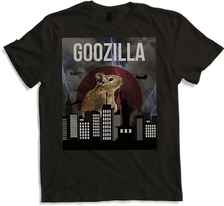 Produktbild von T-Shirt GOOZILLA | Lustiger Degu Spruch | Octodon Degus Zubehör
