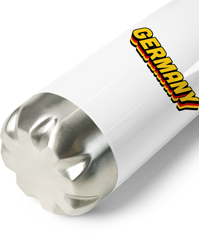 Produktbild vom Boden der Thermoflasche Germany Bundesfarben Dreifarb Flagge Patrioten Deutschland