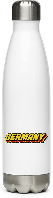Produktbild von Edelstahlflasche Germany Bundesfarben Dreifarb Flagge Patrioten Deutschland
