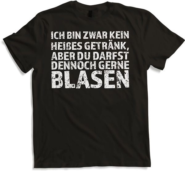 Produktbild von T-Shirt Gerne Blasen Versauter Sexwitz Anmachspruch Anmach Sprüche