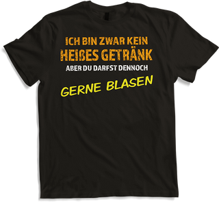 Produktbild von T-Shirt Gerne Blasen Versauter Sexwitz Anmachspruch Anmach Sprüche