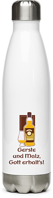 Produktbild von Edelstahlflasche Gerste und Malz Gott erhalt's Schottland Islay Scotch Whisky