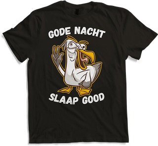 Produktbild von T-Shirt Gode Nacht slaap good Möwe Nordsee Friesland Plattdeutsch