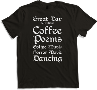 Produktbild von T-Shirt Goth Gedicht Horror Film Gothic Spruch Dark Wave Batcave Frauen
