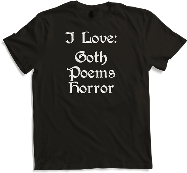 Produktbild von T-Shirt Goth Poems Horror Gothic Spruch Dark Wave Batcave Frauen