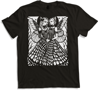 Produktbild von T-Shirt Gothic Grunge Fairycore Ästhetik mit Skelettfee