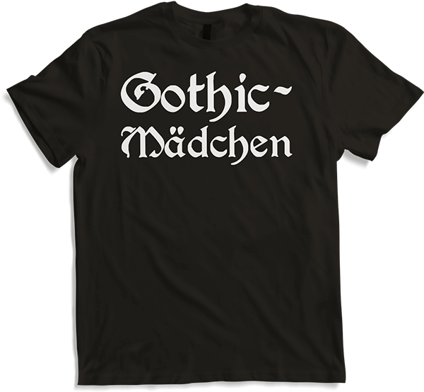 Produktbild von T-Shirt Gothic Mädchen Goth Dark Wave Batcave Spruch Gruftie Frauen