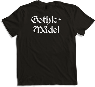 Produktbild von T-Shirt Gothic Mädel Goth Dark Wave Batcave Spruch Gothic Mädchen