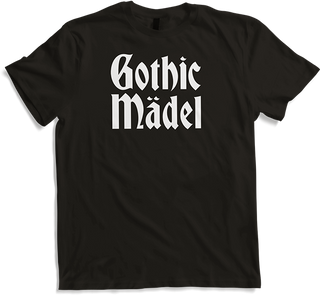 Produktbild von T-Shirt Gothic Mädel Goth Dark Wave Batcave Spruch Gothic Mädchen