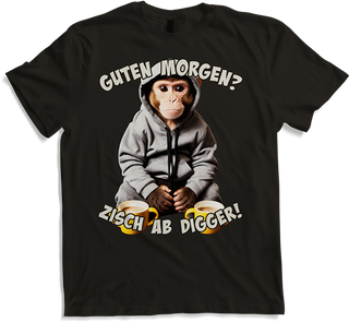 Produktbild von T-Shirt Guten Morgen? Zisch ab Digger! Freche Morgenmuffel Sprüche