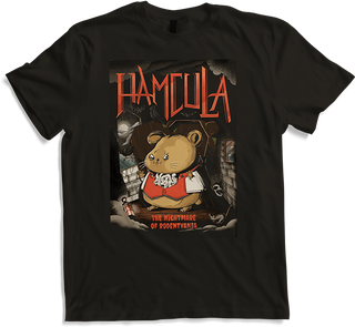 Produktbild von T-Shirt HAMCULA Golden Roborovski Campbell's Zwerghamster Spruch