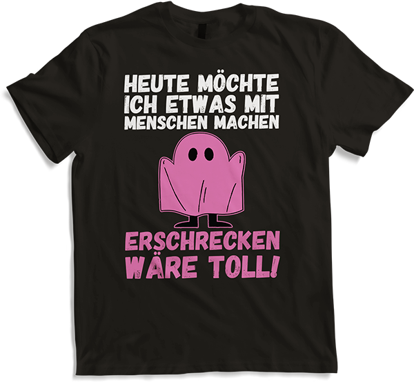 Produktbild von T-Shirt Heute möchte ich gerne was mit Menschen machen Halloween