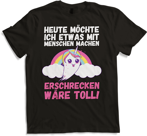 Produktbild von T-Shirt Heute möchte ich gerne was mit Menschen machen Halloween