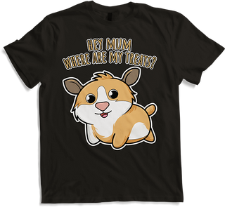 Produktbild von T-Shirt Hey Mum Where Are My Treats? Lustiges Meerschweinchen-Spruch für Mädchen