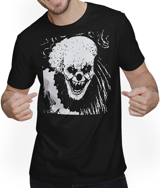 Produktbild von T-Shirt mit Mann Horror Clown Gruseliger Halloween Horror Film Evil Clowns