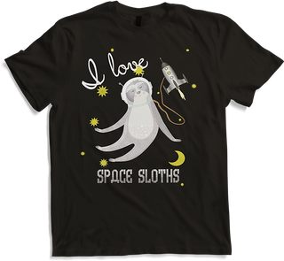 Produktbild von T-Shirt I love Space Sloths