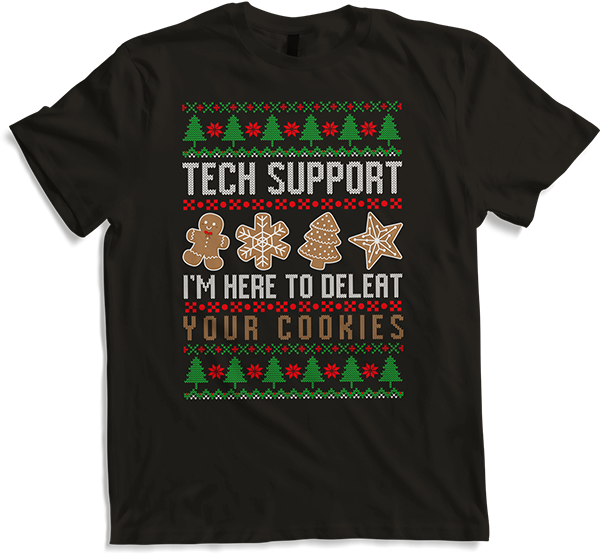 Produktbild von T-Shirt IT Support Ugly Christmas Nerds Geeks Administrator Server