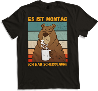 Produktbild von T-Shirt Ich hab Scheißlaune Bär Sarkastische Freche Sprüche Bären