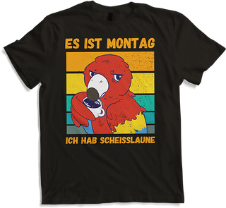 Produktbild von T-Shirt Ich hab Scheißlaune Sarkastische Freche Sprüche Papagei
