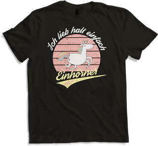 Produktbild von T-Shirt Ich lieb halt einfach Einhörner, ok? | Einhorn Spruch