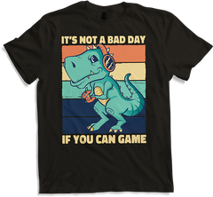 Produktbild von T-Shirt It's Not A Bad Day If You Can Game T-Rex Zocker Gamer Spruch