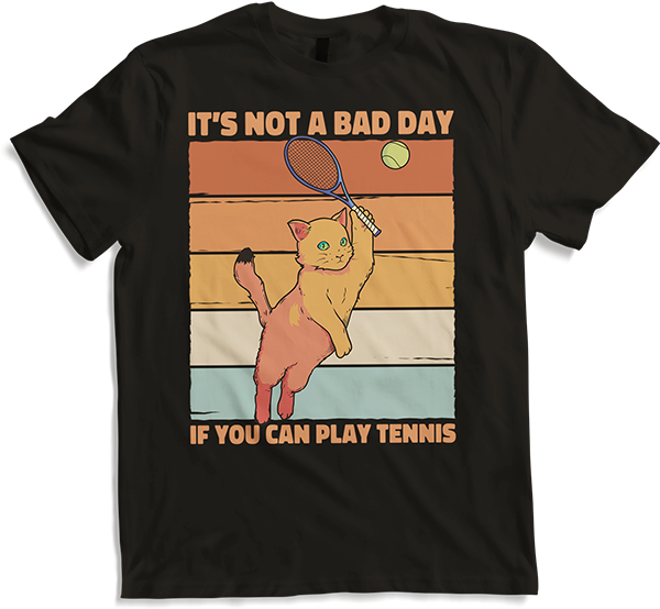 Produktbild von T-Shirt It's Not A Bad Day If You Can Play Tennis Spruch Mädchen