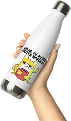 Produktbild von Thermosflasche von Hand gehalten Jaja, Du auch Guten Morgen Morgenmuffel Mies Gelaunte Katze