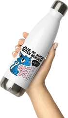 Produktbild von Thermosflasche von Hand gehalten Jaja, Du auch Guten Morgen Morgenmuffel Mies Gelaunte Katze