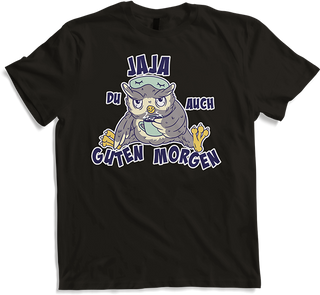 Produktbild von T-Shirt Jaja, Du auch guten Morgen Morgenmuffel Langschläfer Eulen