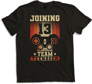 Produktbild von T-Shirt Joining Team Teenager Spruch Teen Gamer Boy 13. Geburtstag