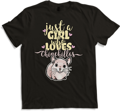 Produktbild von T-Shirt Just A Girl Who Loves Chinchilla-Spruch