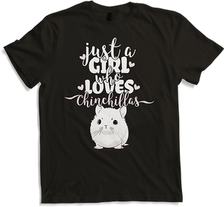 Produktbild von T-Shirt Just A Girl Who Loves Chinchillas Spruch Lustige Chinchilla