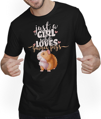 Produktbild von T-Shirt mit Mann Just A Girl Who Loves Meerschweinchen | Lustiges Nager