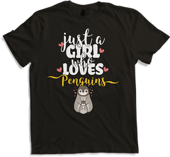 Produktbild von T-Shirt Just A Girl Who Loves Penguins | Sprüche Pinguin