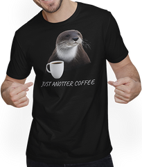 Produktbild von T-Shirt mit Mann Just Anotter Coffee Lover Funny Otter Spruch